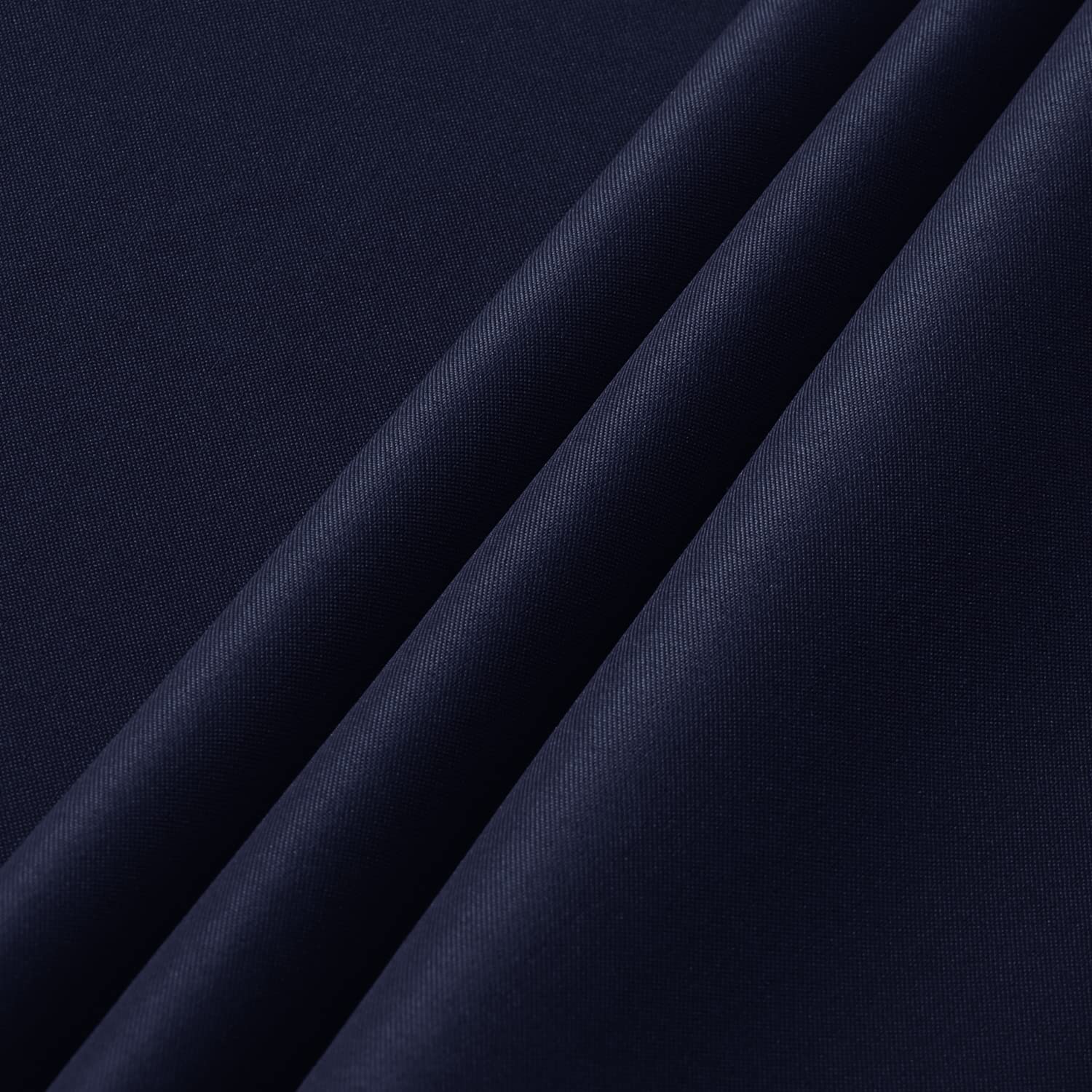 Sancua navy tablecloth remains smooth after ironing for a crisp look