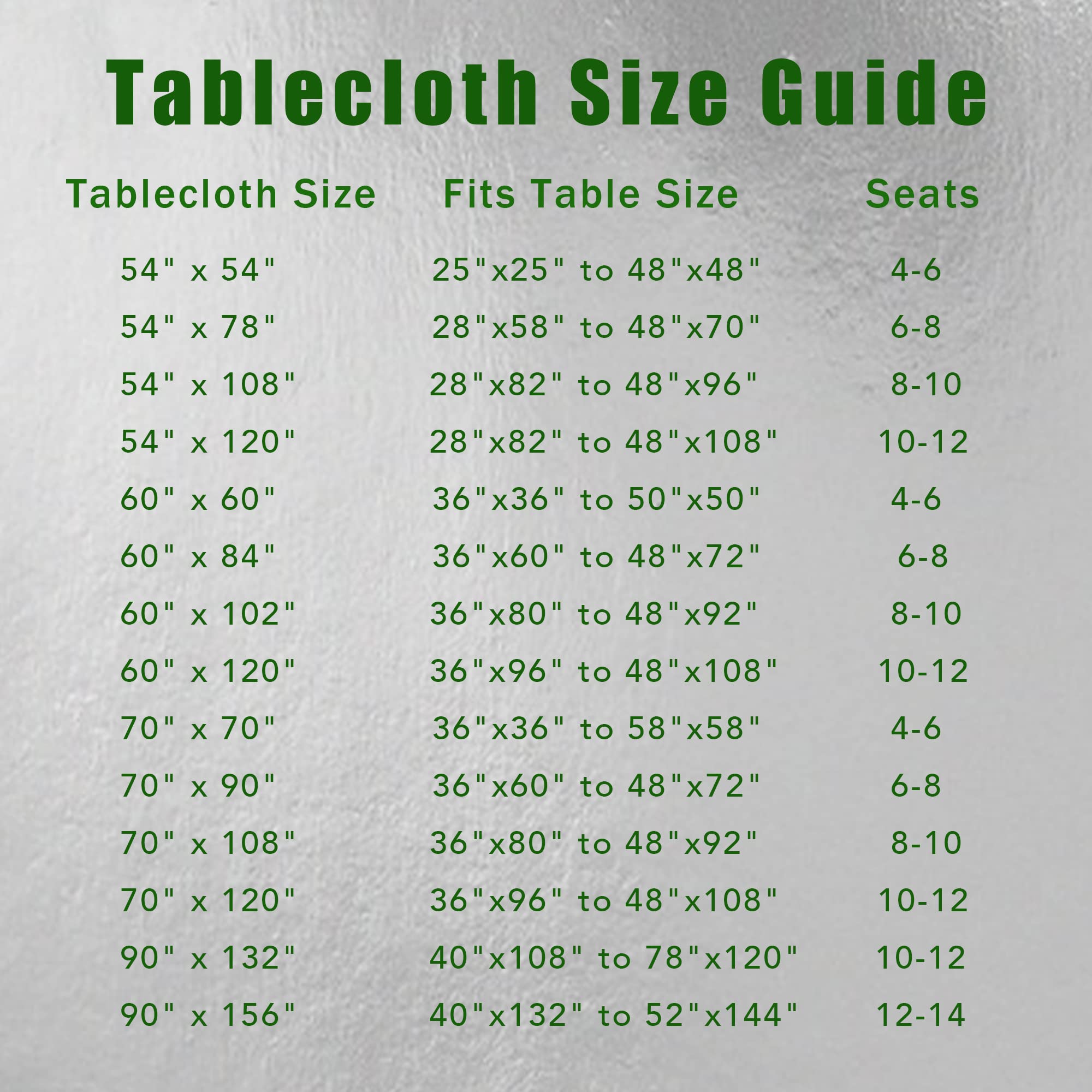 Sancua tablecloth line shows wrinkle resistance for a neat presentation.