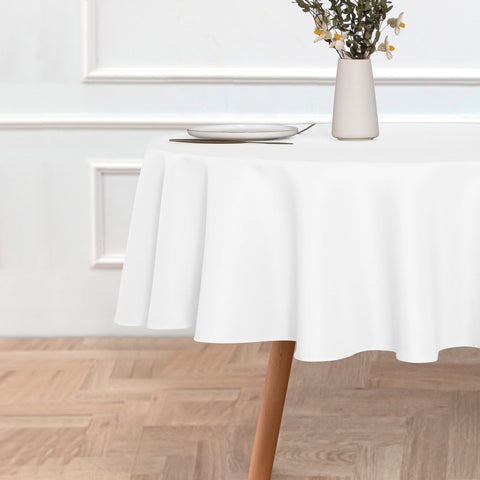 Sancua water-resistant tablecloth closeup highlights durable polyester fabric