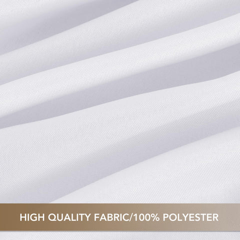 Sancua white square tablecloth 60x60 machine-wash care demonstrates easy maintenance