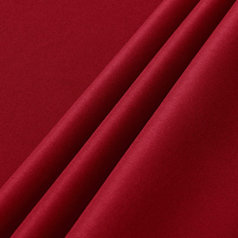 Sancua wrinkle-free finish visible on the tablecloth after ironing.