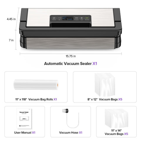 Sandifeng deep gray vacuum sealer complements modern kitchen design.