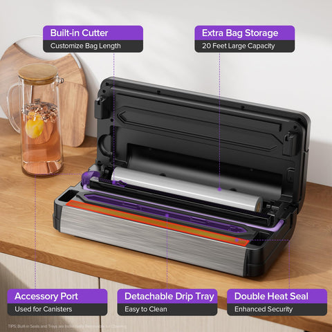Sandifeng double heat seal technology for tighter, secure bags.