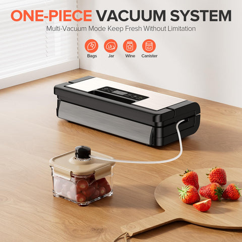 Sandifeng vacuum sealer accessories and cutter included in the bundle.