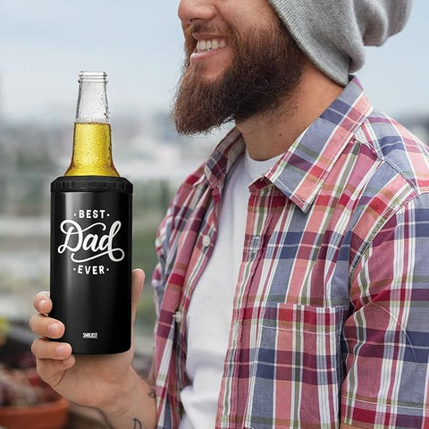 SANDJEST 12oz beer bottle tumbler for on-the-go chilling.