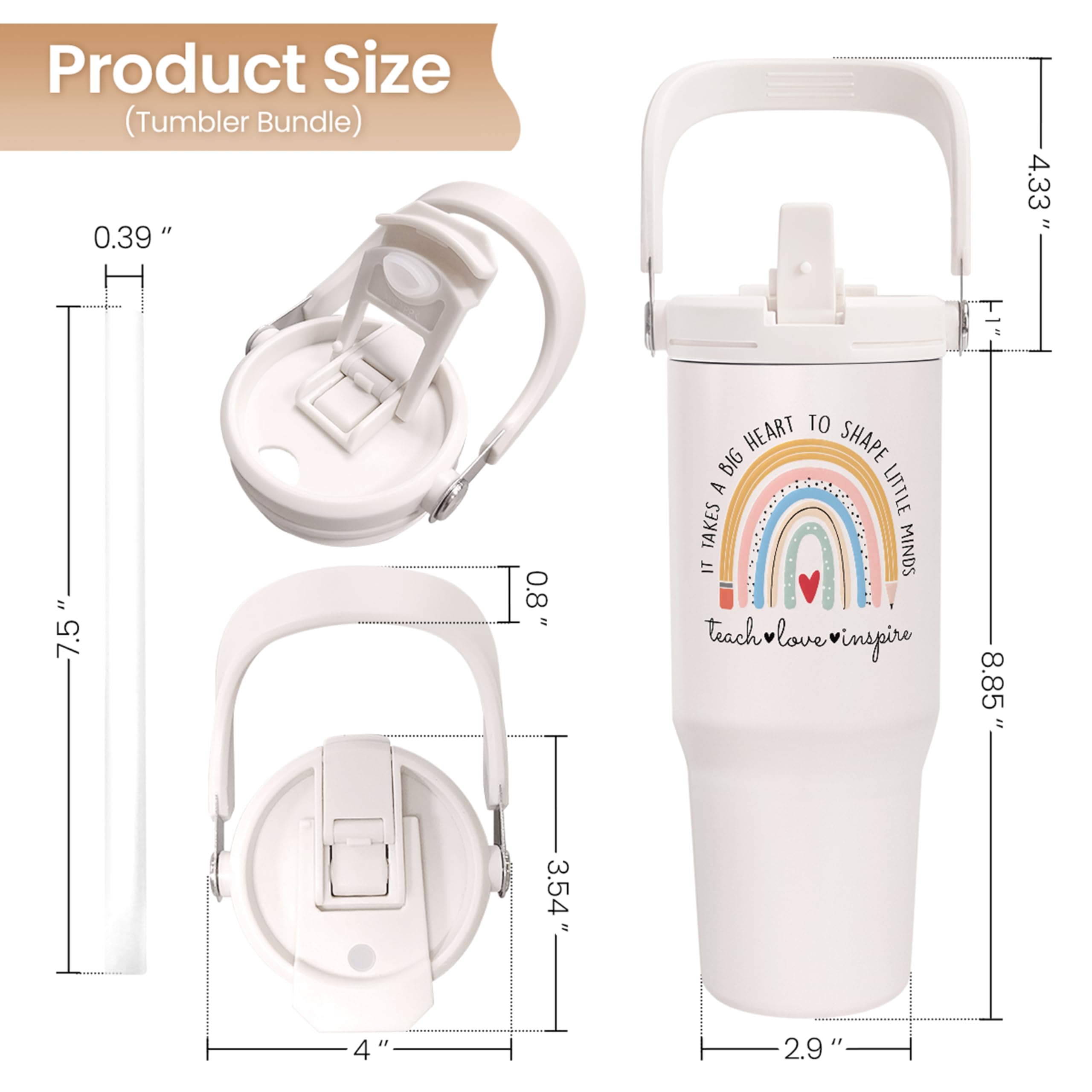 Sandjest 30oz vacuum-insulated tumbler keeps beverages hot or cold for hours.