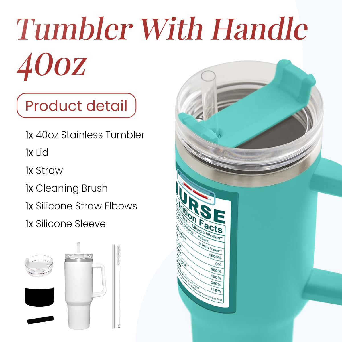 SANDJEST insulated tumbler close-up shows double-wall design maintains temperature.