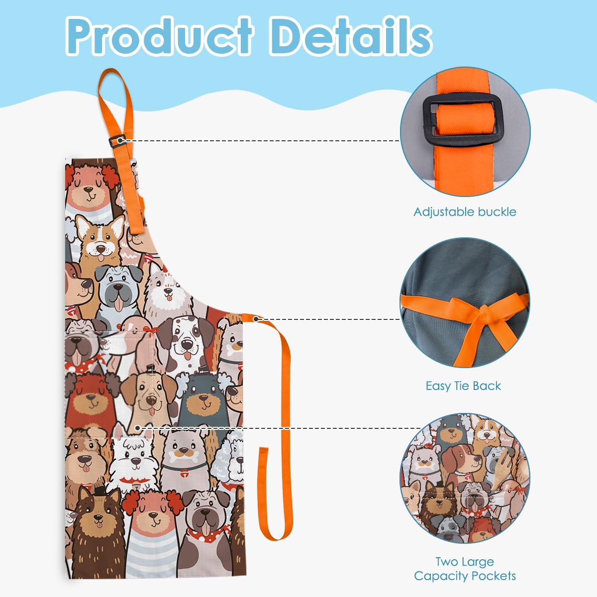 SANDJEST adjustable neck strap detail, ensures a comfy, customizable fit.