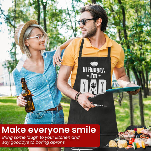 SANDJEST Apron durable-comfy-material provides protection while staying comfortable all day.