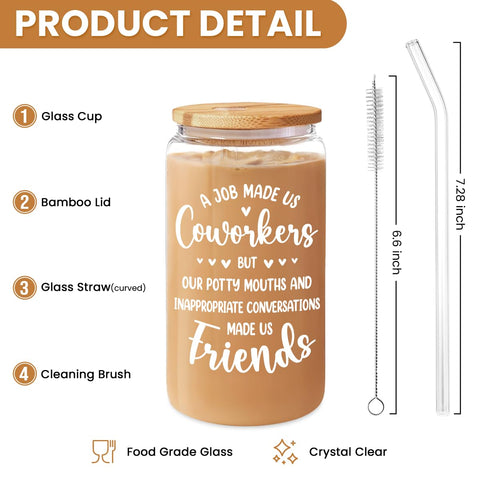 SANDJEST bamboo lid and glass straw close-up for eco-friendly everyday use