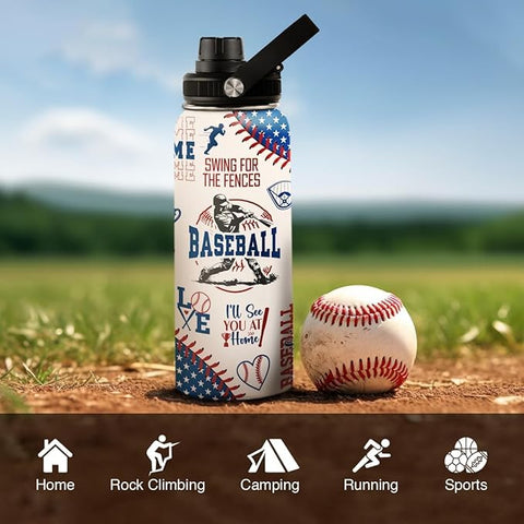 SANDJEST Baseball Bottle stylish-stadium design for fans
