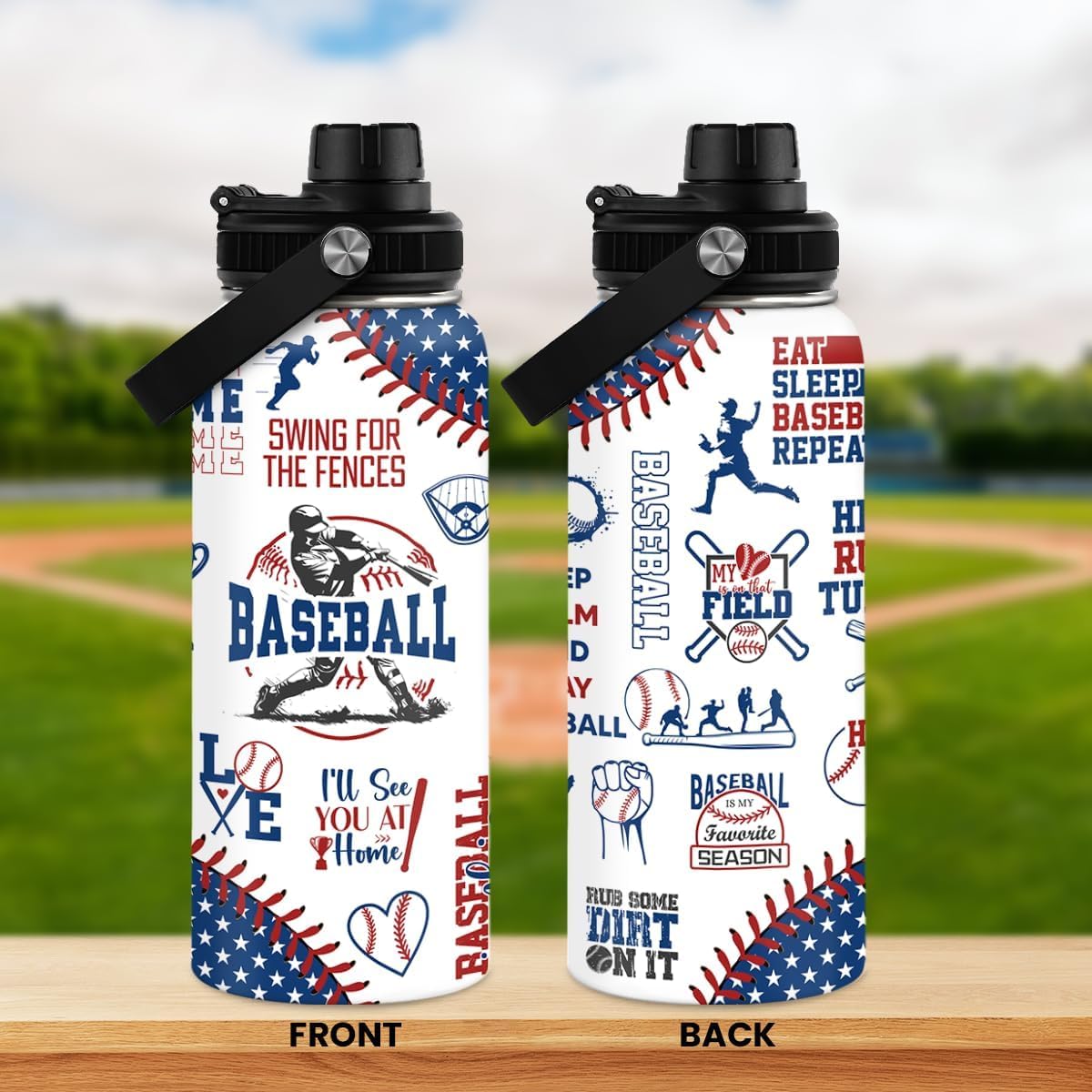 SANDJEST Baseball Bottle gift-ready option for players and fans