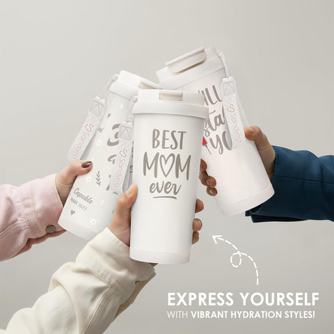 SANDJEST Best Mom Ever tumbler makes a thoughtful gift for occasions.