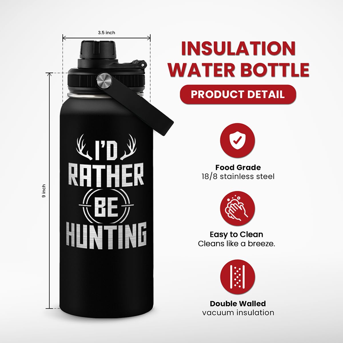 SANDJEST bottle with straw lid for easy on-the-go sipping