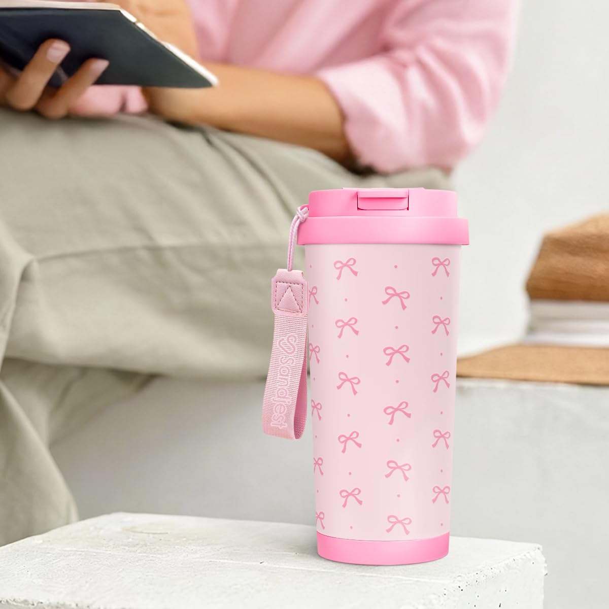 SANDJEST Bow Tumbler compact daily-use design for various activities.