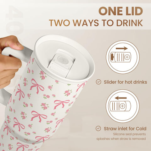SANDJEST Bow Tumbler at gym for workout-friendly hydration
