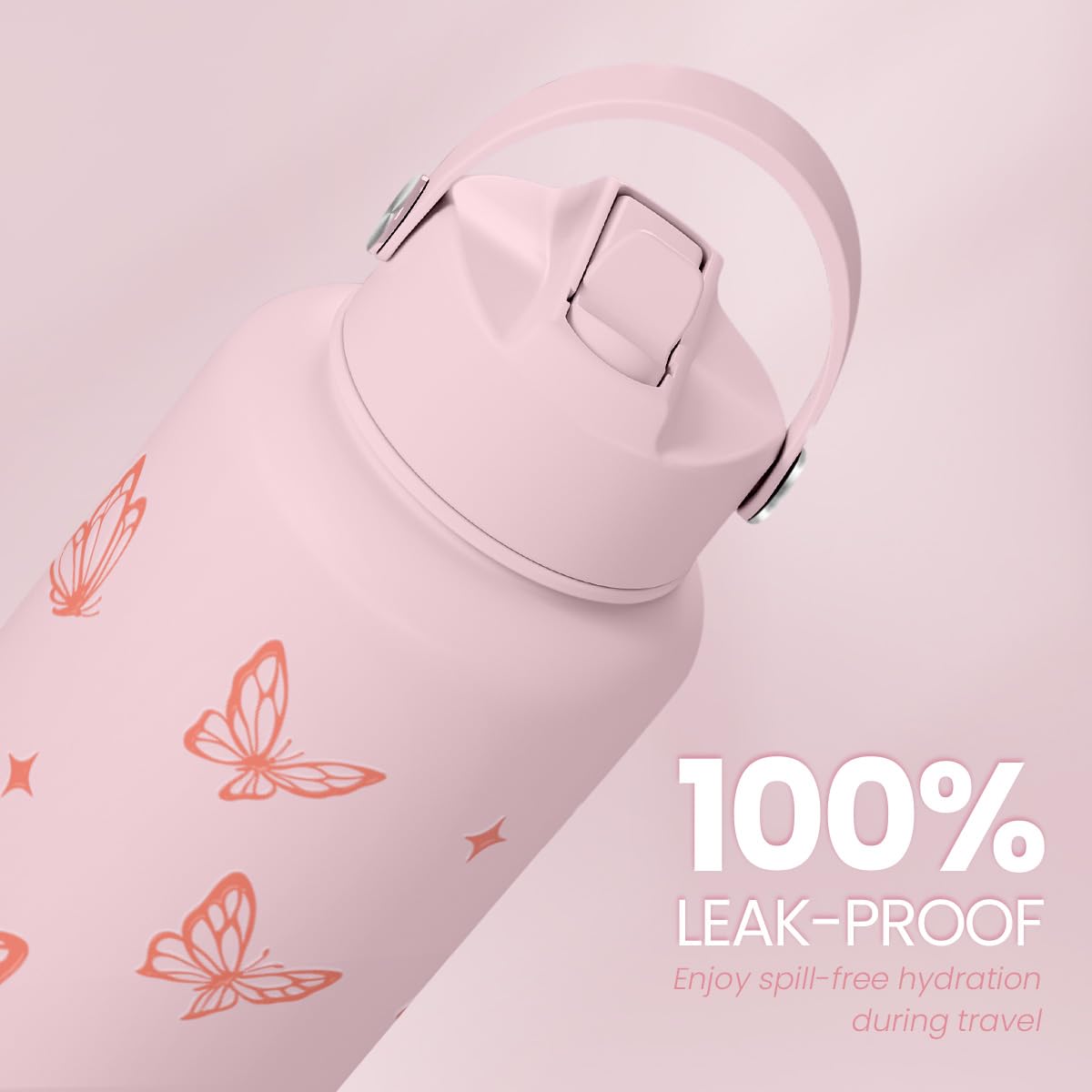 SANDJEST Butterfly bottle ergonomic grip for comfortable handling