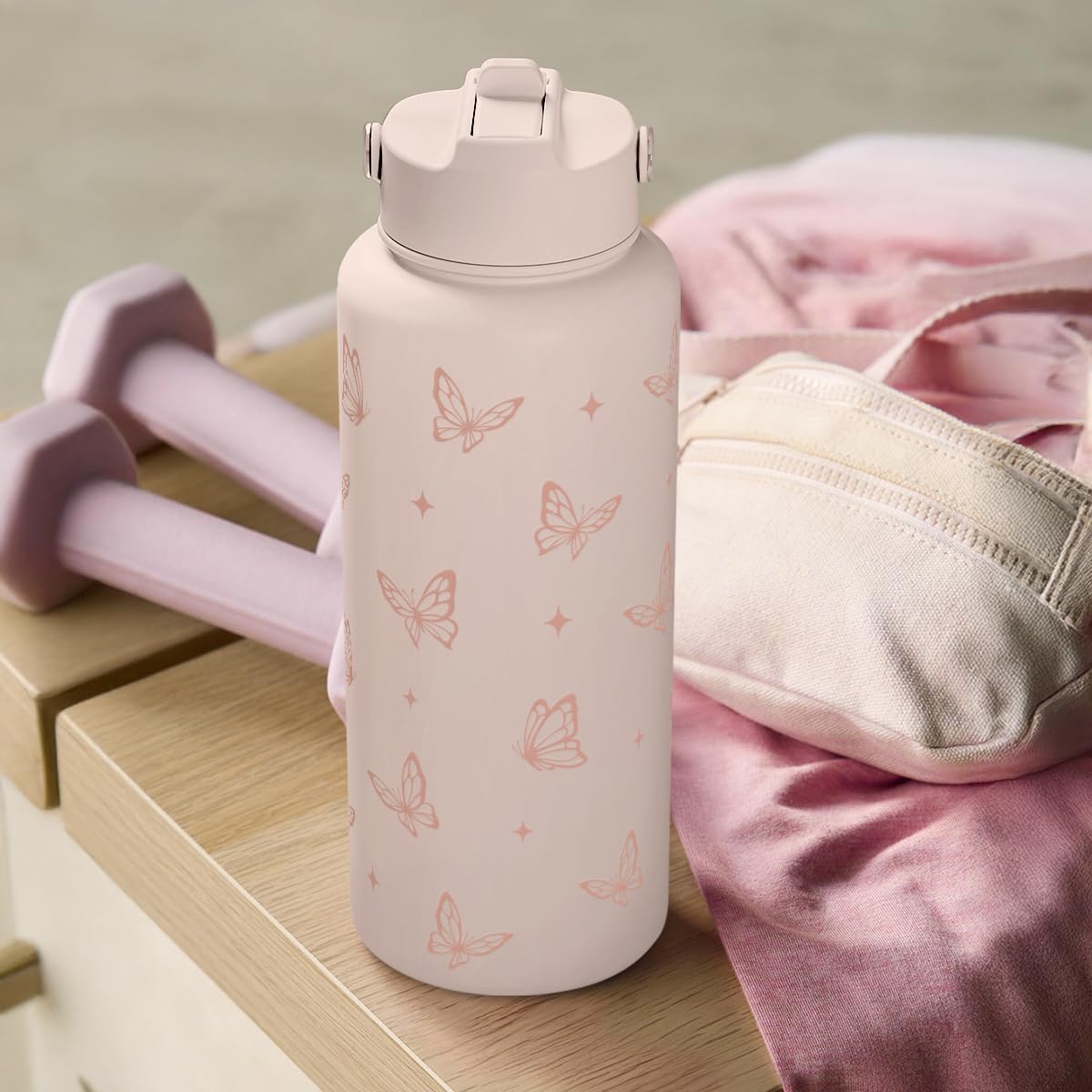 SANDJEST Butterfly bottle gift-ready packaging for women, teens, and friends