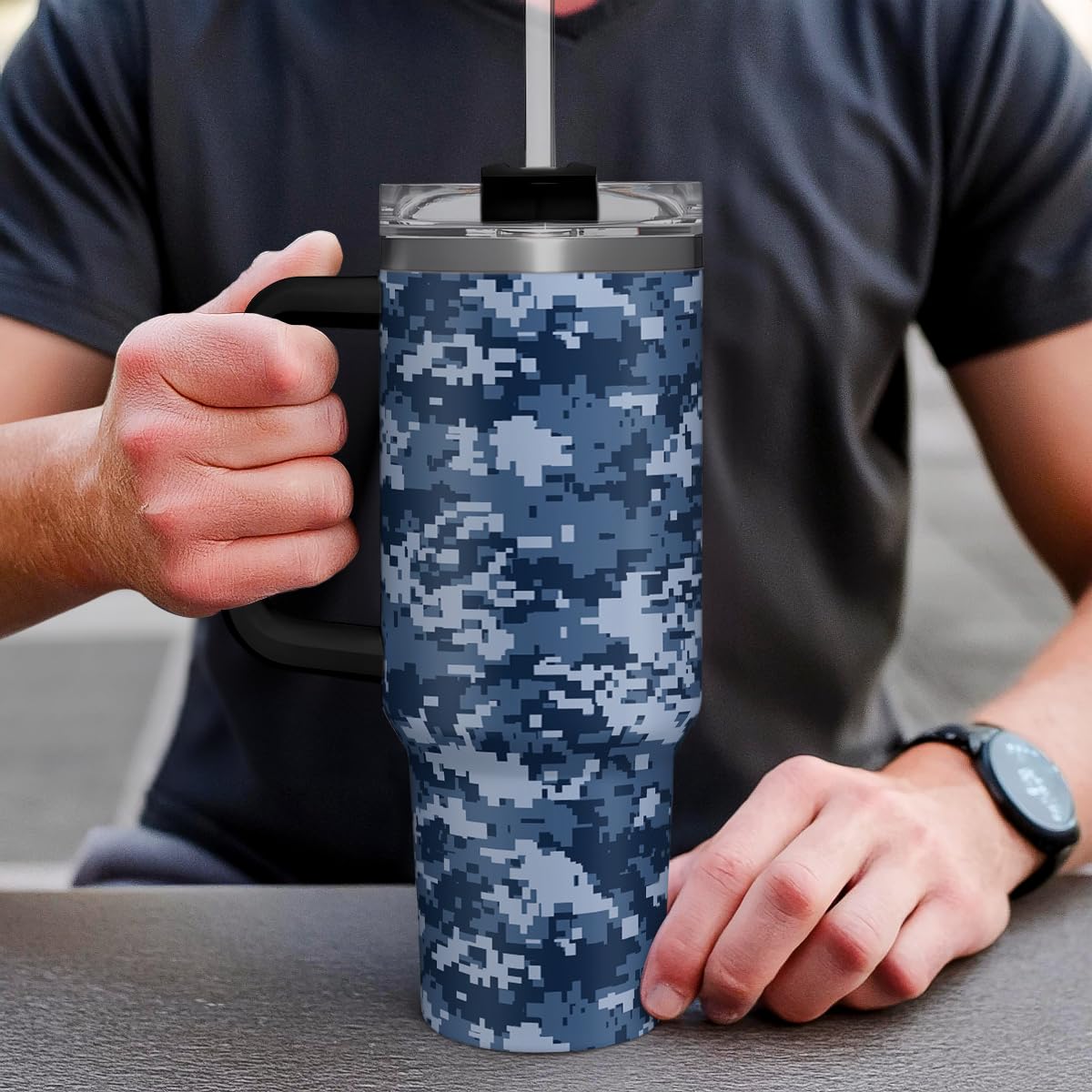 SANDJEST camouflage care tip: hand wash to preserve finish.