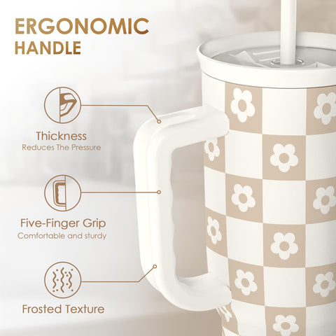 SANDJEST tumbler with slider lid for quick sipping on the move.