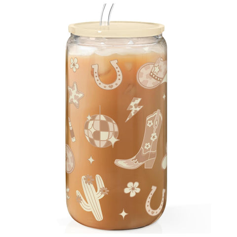 SANDJEST clear glass tumbler shows drink level with stylish design