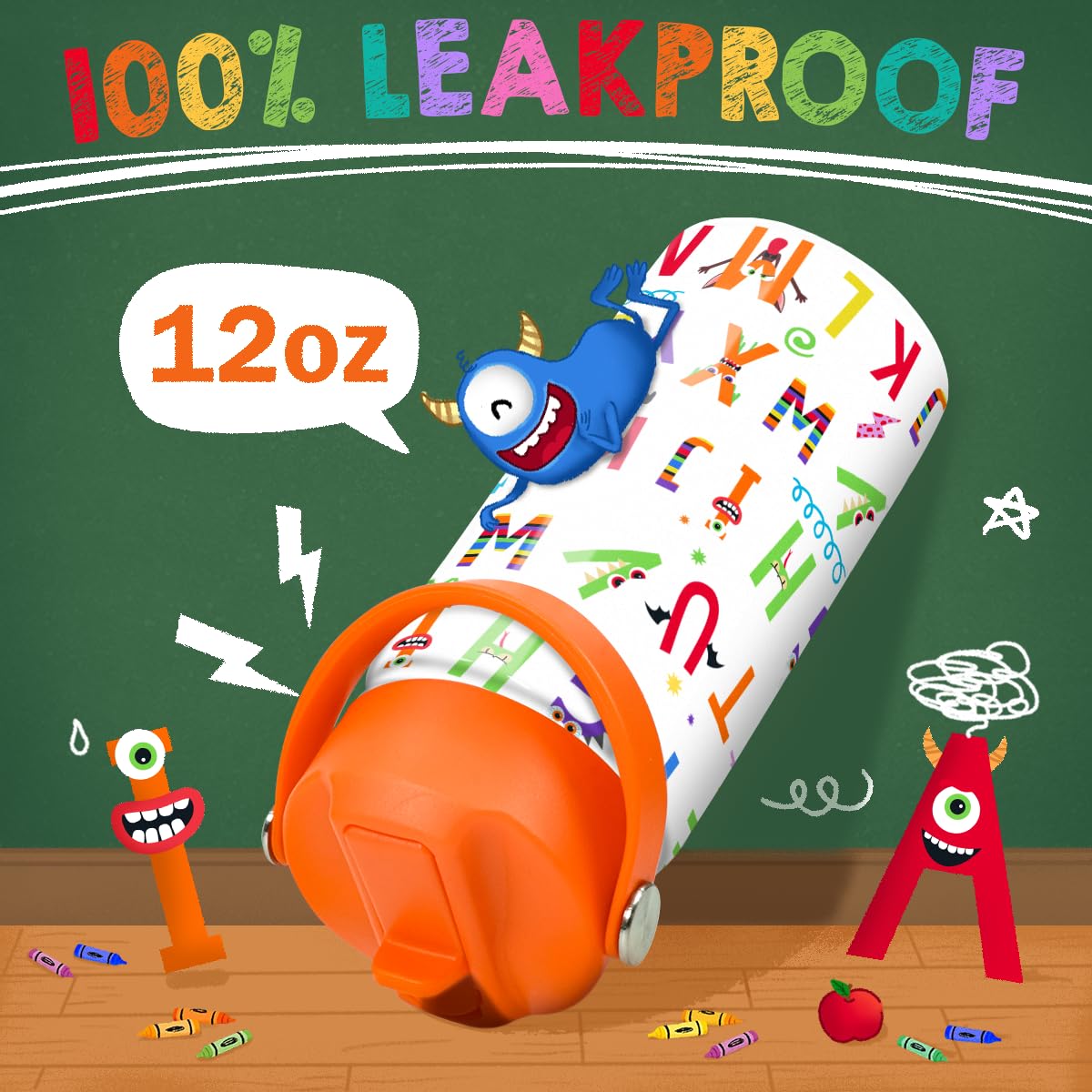 SANDJEST colorful kid bottle appeals to girls and boys during play