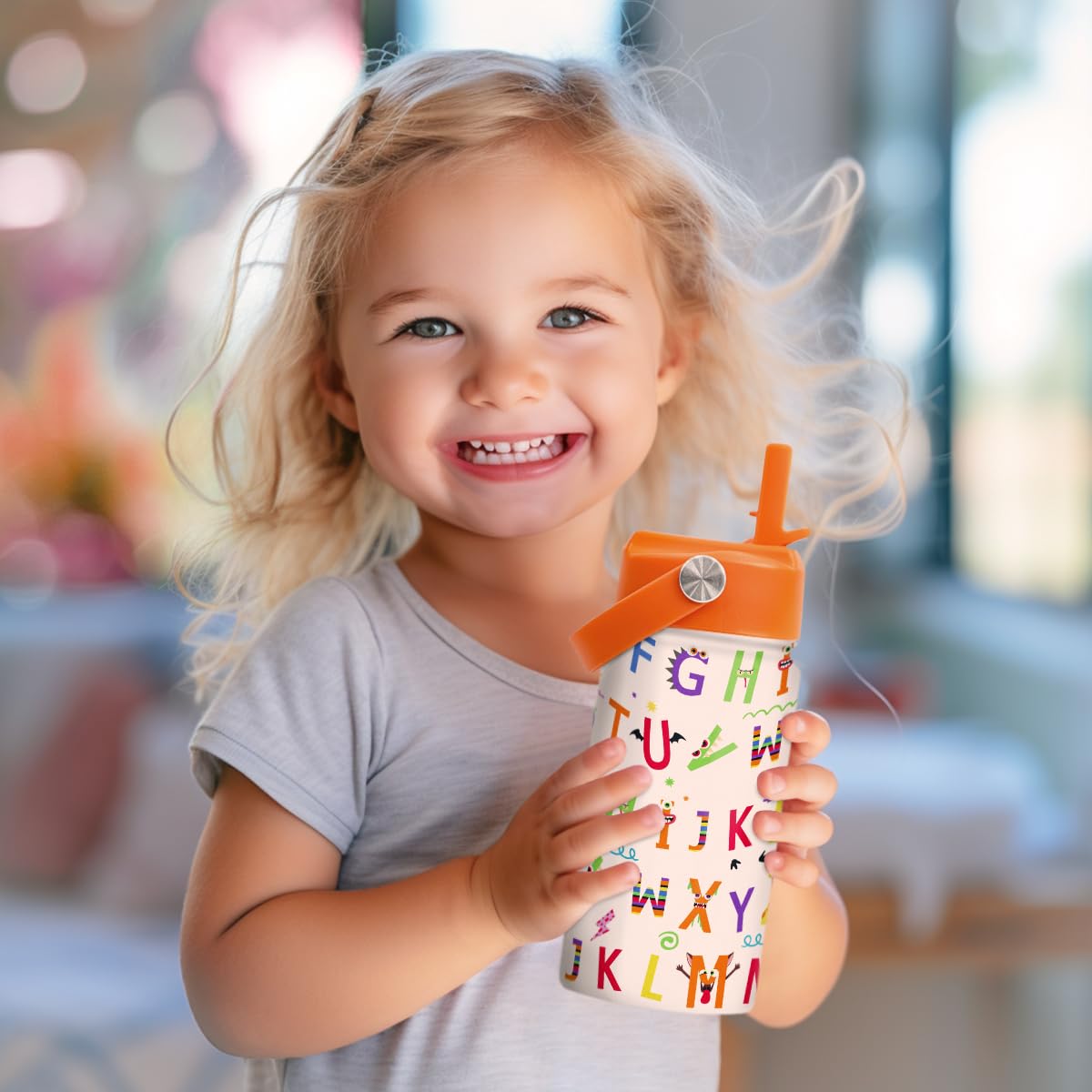 SANDJEST compact bottle with easy grip for small hands