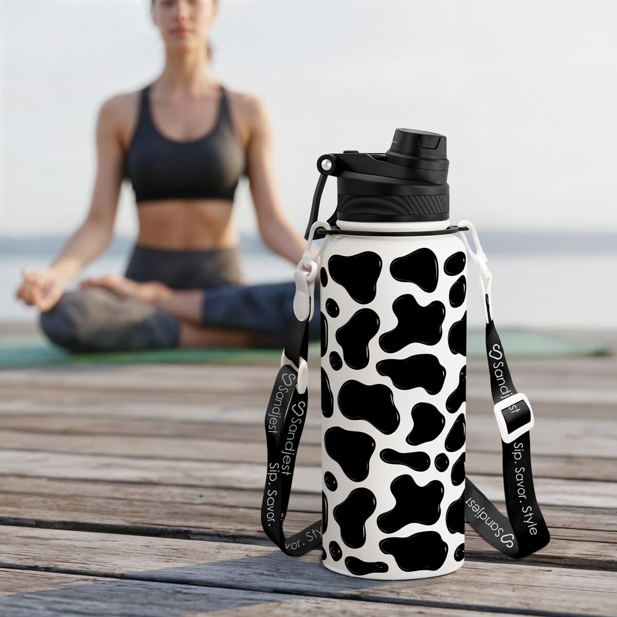 SANDJEST gift-ready bottle with modern design for active friends