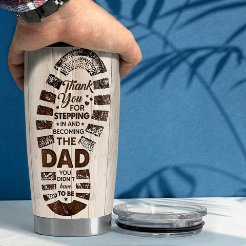 SANDJEST tumbler fits most cup holders for easy transport.