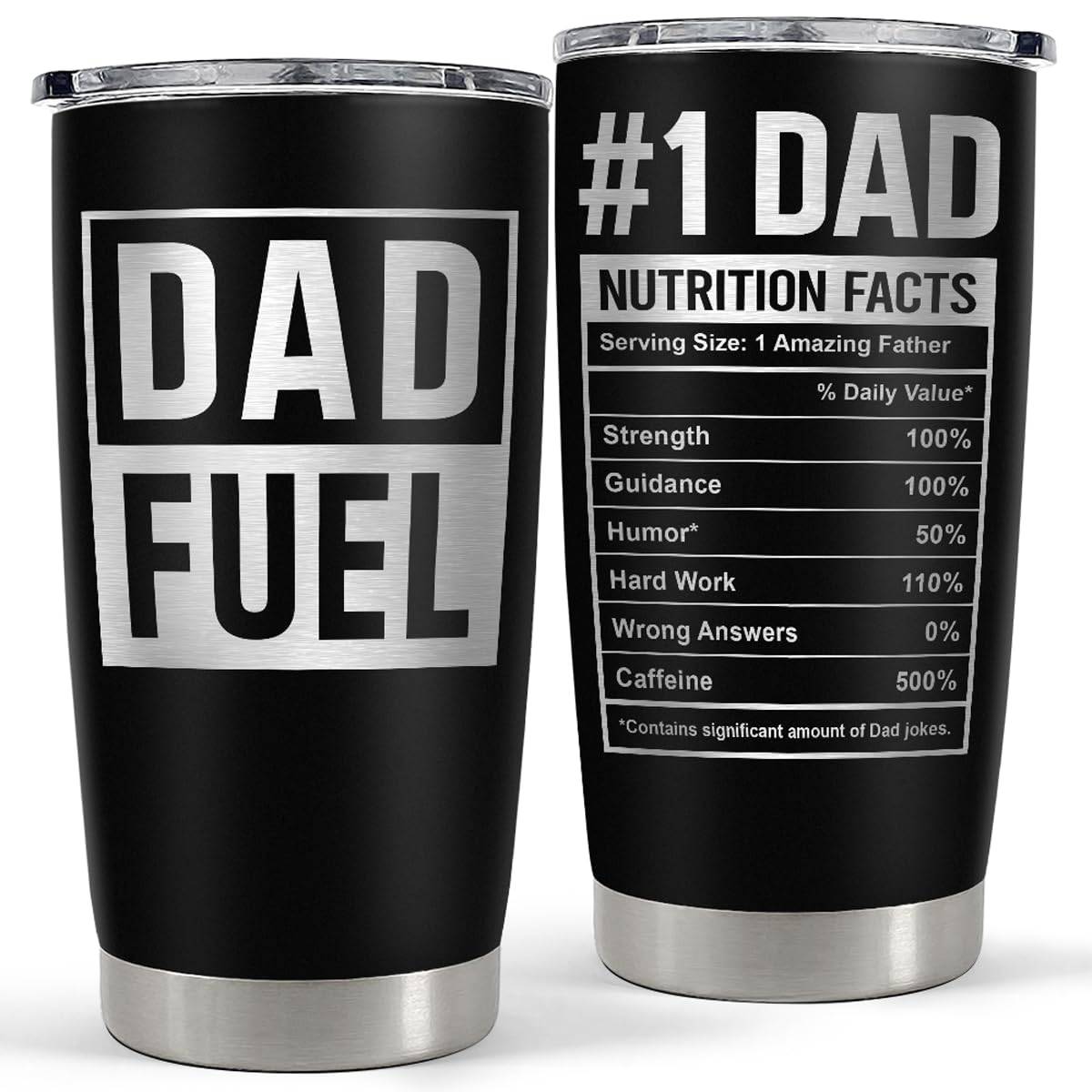 SandJEST Dad Tumbler 20oz with insulated design for hot or cold beverages