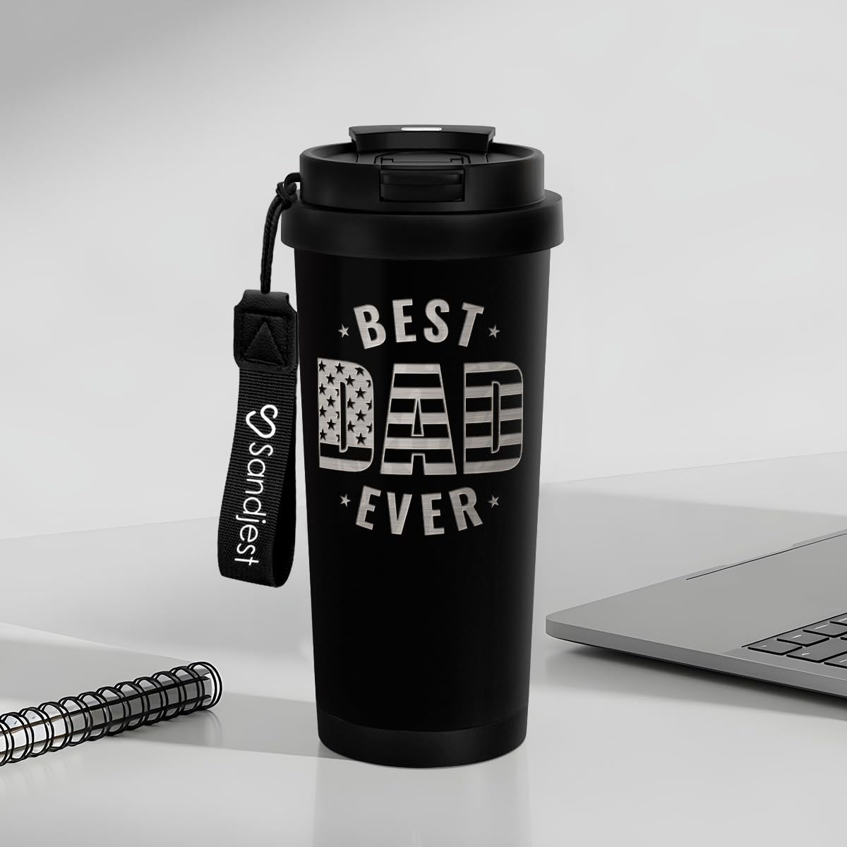 SANDJEST Dad Tumbler makes a thoughtful gift from daughter to dad.