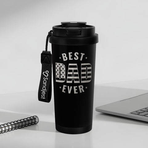 SANDJEST Dad Tumbler makes a thoughtful gift from daughter to dad.