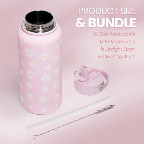 SANDJEST Daisy bottle in a backpack, ideal for daily use.