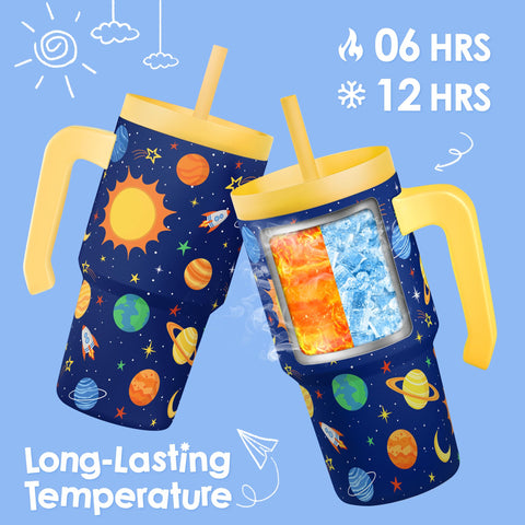 SANDJEST double-wall insulation keeps drinks cold or warm for hours