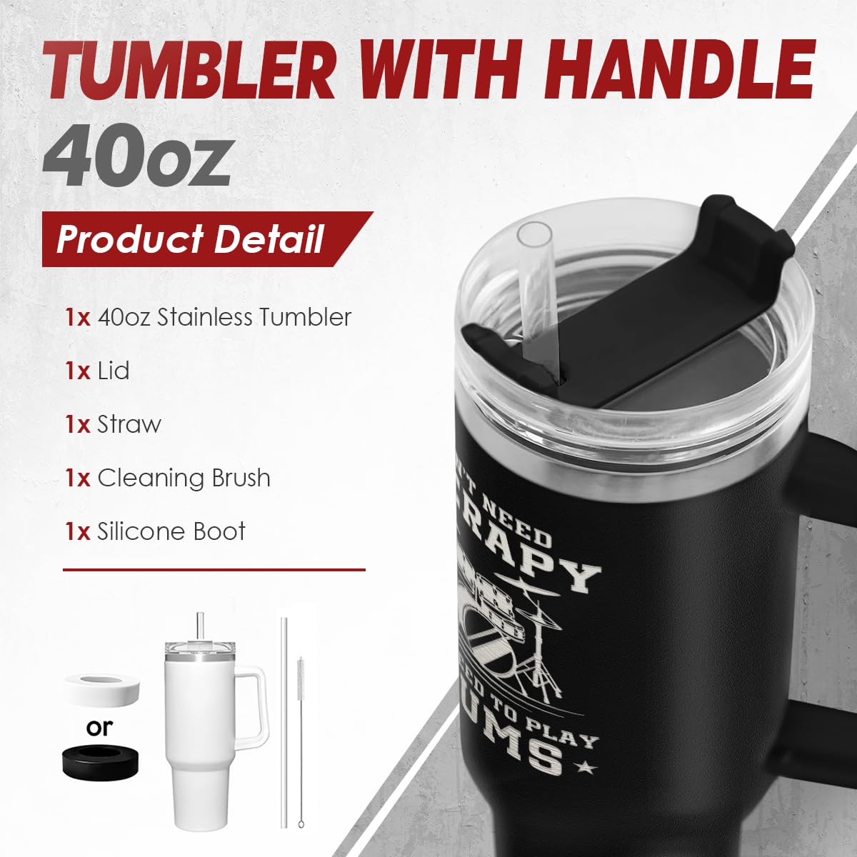 SANDJEST stainless steel insulated tumbler keeps beverages cold or hot longer