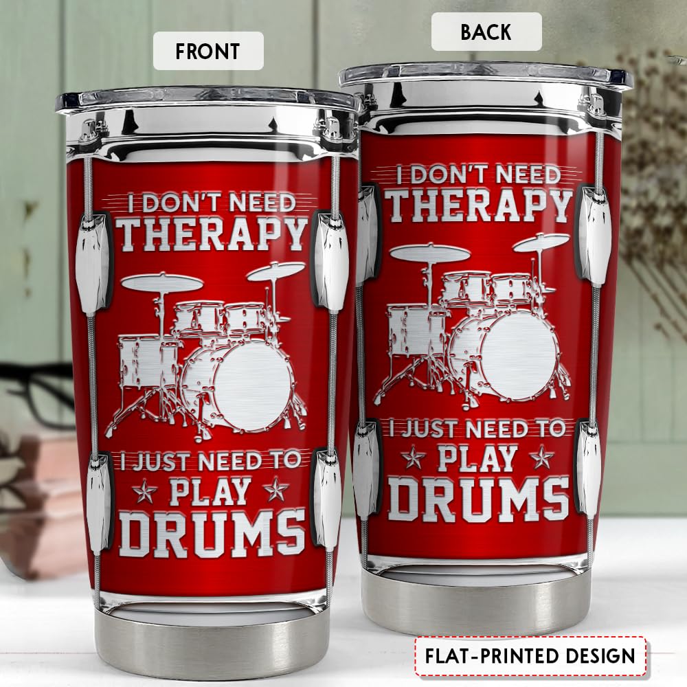SANDJEST Drummer Tumbler side angle insulated design