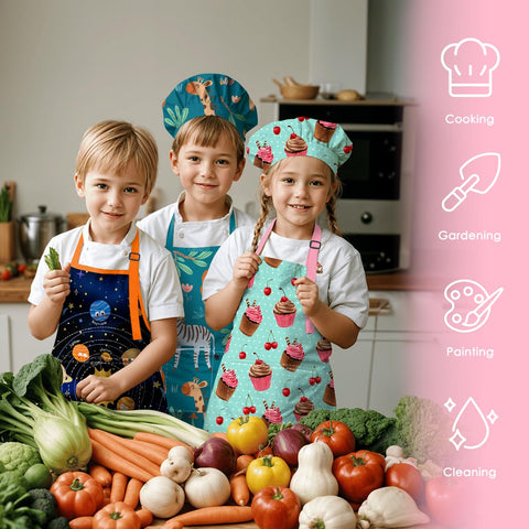 SANDJEST durable easy care apron designed for messy play and quick washing