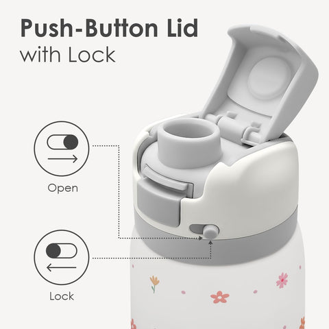 SANDJEST durable stainless steel bottle keeps beverages at the right temperature