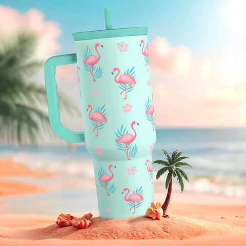 SANDJEST Flamingo Tumbler gift-option highlights a thoughtful present choice.