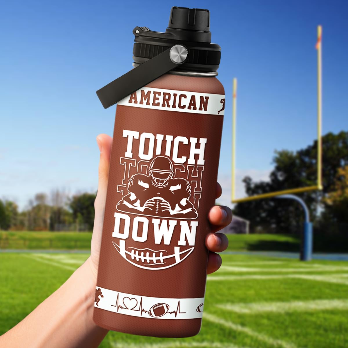 Sandjest gift-for-football-fans bottle suitable for teammates and friends