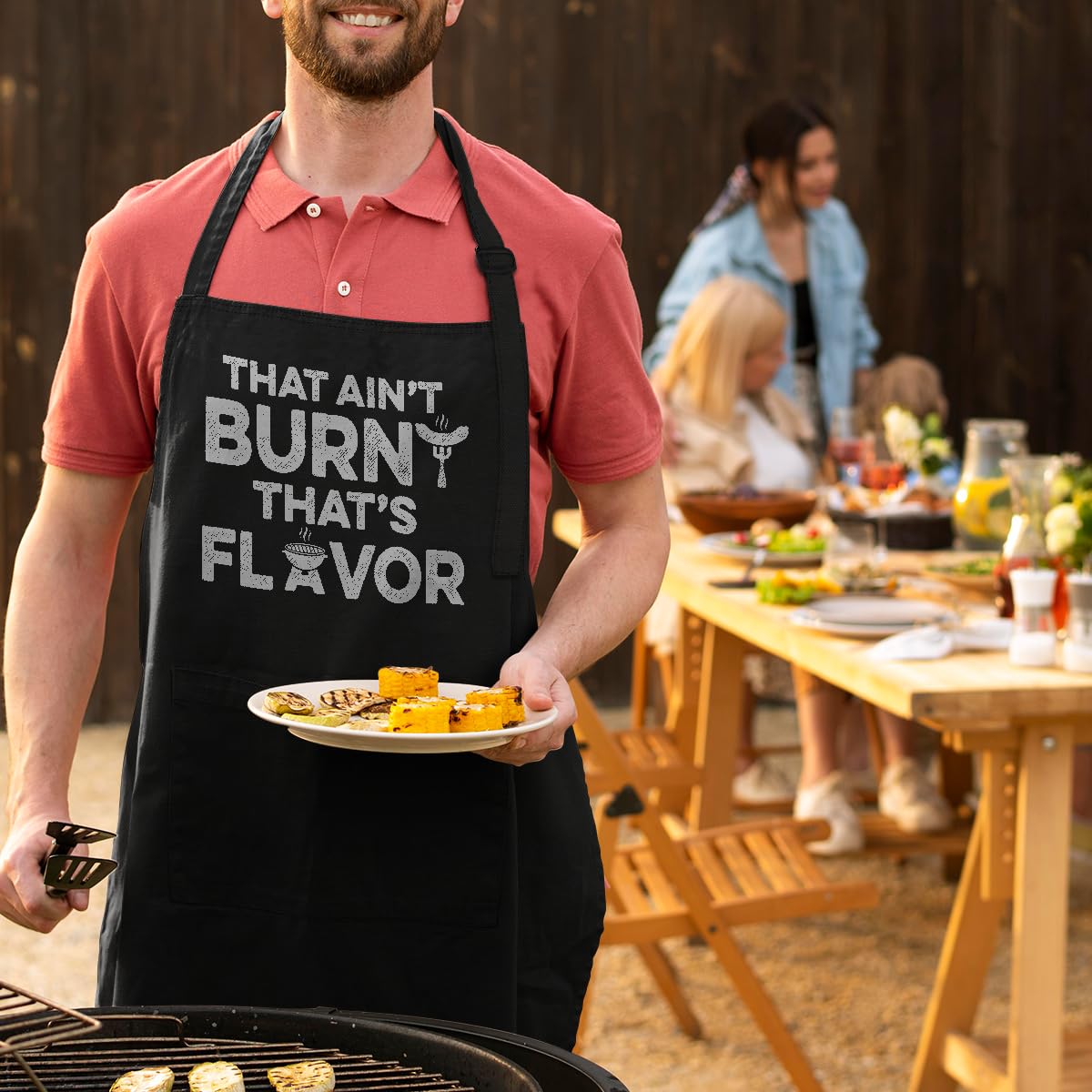 SANDJEST apron in gift-ready packaging for special occasions.