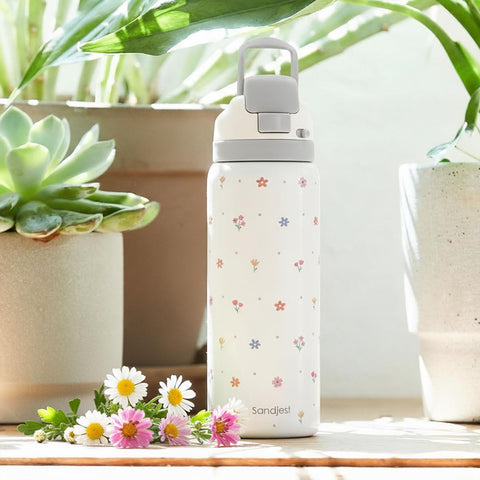 SANDJEST gift-ready floral bottle, perfect for women and teens