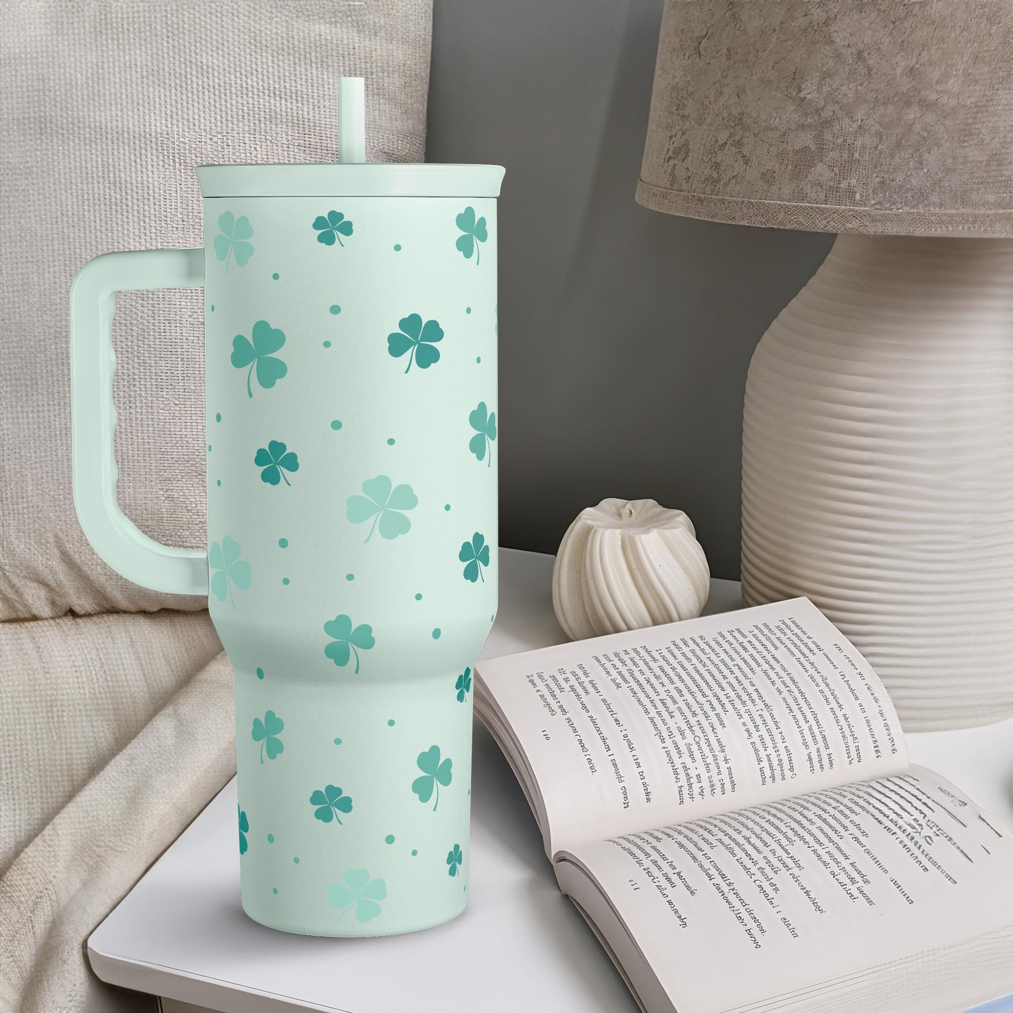 SANDJEST Shamrock designs make a gift-ready tumbler for celebrations