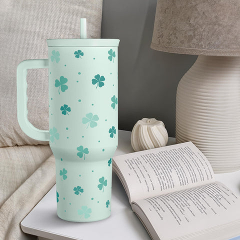 SANDJEST Shamrock designs make a gift-ready tumbler for celebrations