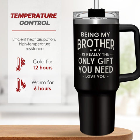 SANDJEST gift-ready tumbler ideal for brother on celebrations.