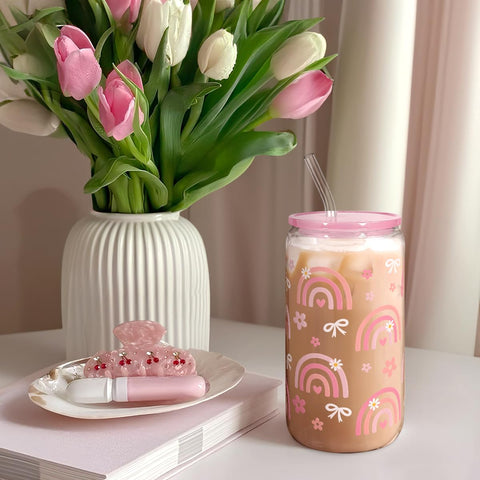 SANDJEST giftable rainbow tumbler, a thoughtful present for birthdays and holidays