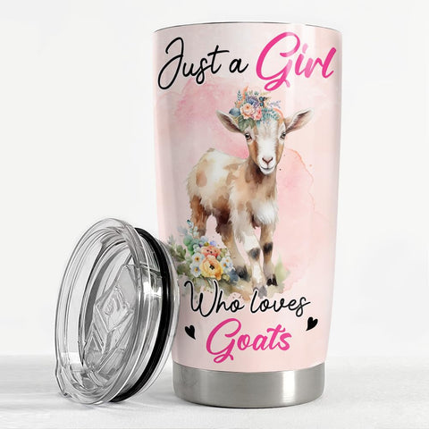 SANDJEST Goat Tumbler 20oz insulated cap highlights all-day beverage temperature control