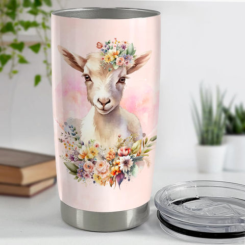 SANDJEST Goat Tumbler 20oz stainless steel walls underscore durable daily use