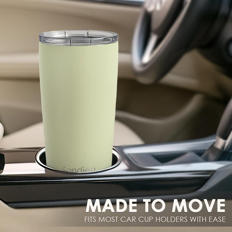 SANDJEST Green Tumbler gift-ready aesthetic suits both men and women