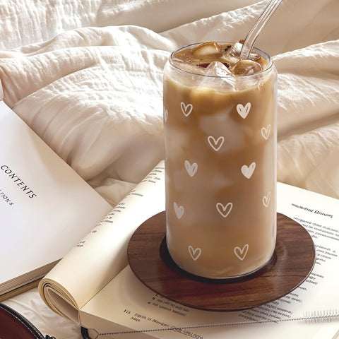 SANDJEST Heart clear glass body with minimalist style